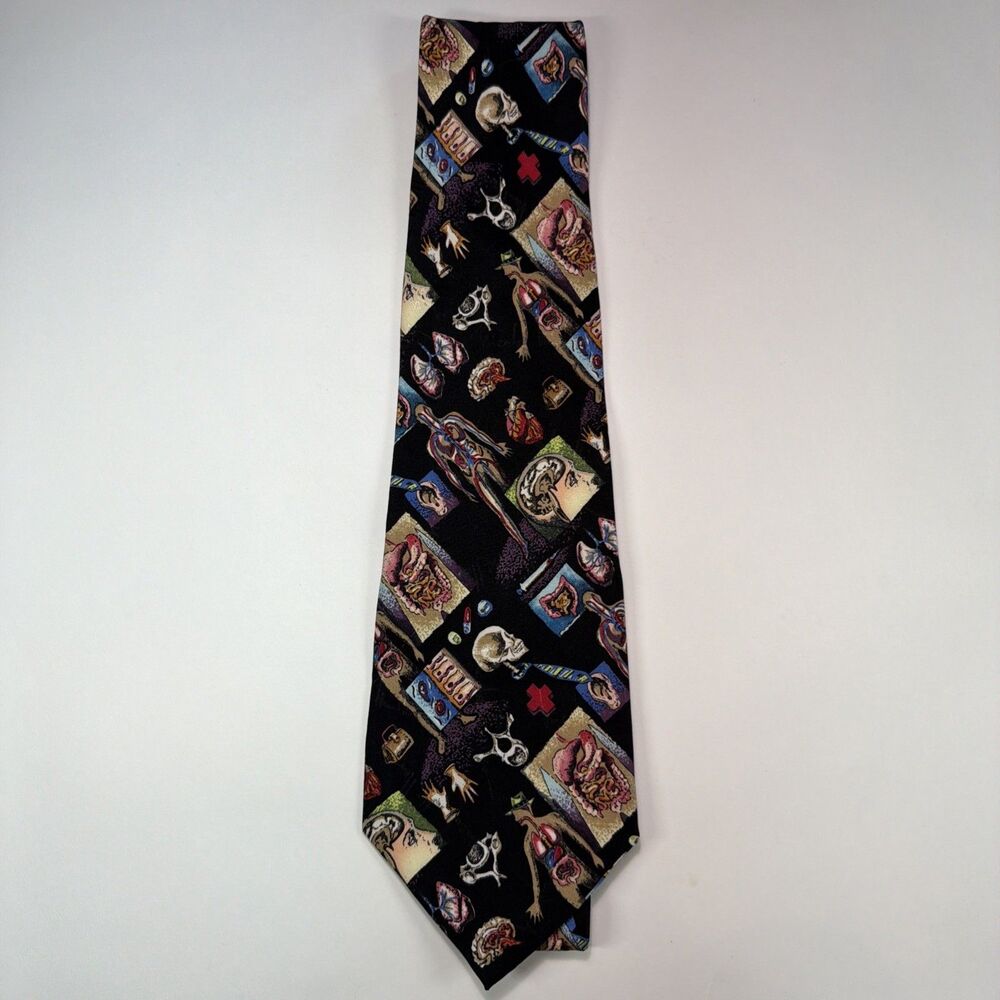 Nicole Miller Silk Medical Anatomy Tie